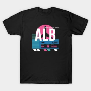 Albany (ALB) Airport // Sunset Baggage Tag T-Shirt